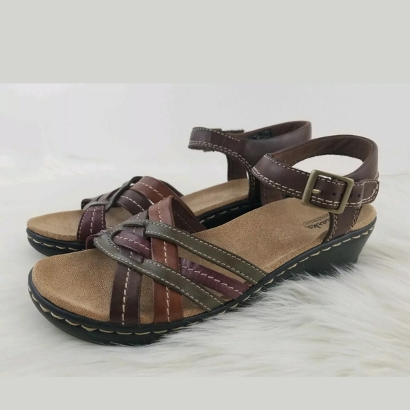 clarks brinkley novel wedge trainers